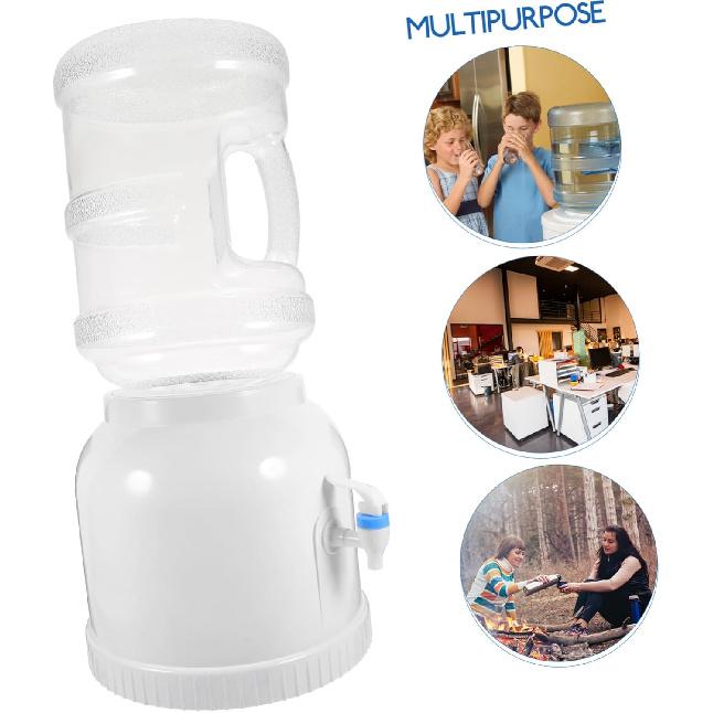 Water Dispenser Barrel Rack Stand with Water Spout Jug Dispenser for Office Jug Stand and Dispenser Valves Plastic Nozzle Bottle