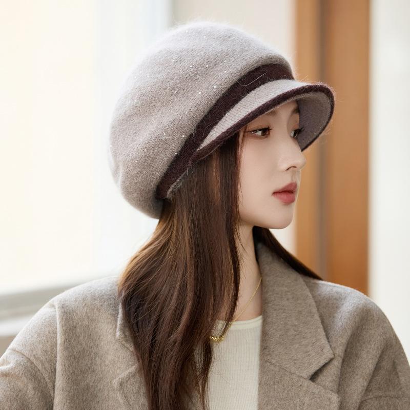 Women's Hats Autumn and Winter Cold Protection Ear Protection Warm Hat In The Elderly Thickened Knitted Hat Fashion Wool Hat