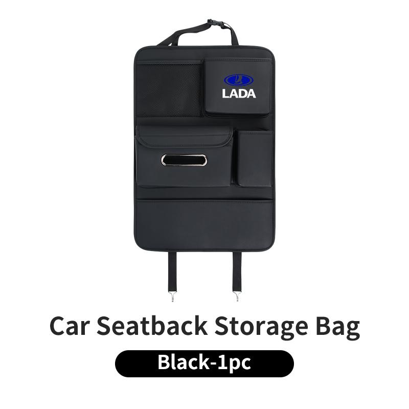Car Seatback Organizer Anti-Kick Pad Trunk Storage Bag Accessories For Lada Priora Sedan Sport Kalina Granta Vesta Niva Largus V