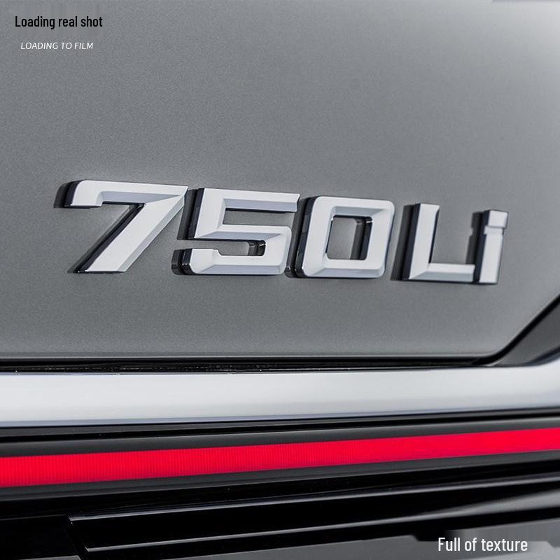 ABS Electroplated Badge for 1, 3, 5, and 7 Series Trunk - 520 English Letter Displacement Emblem