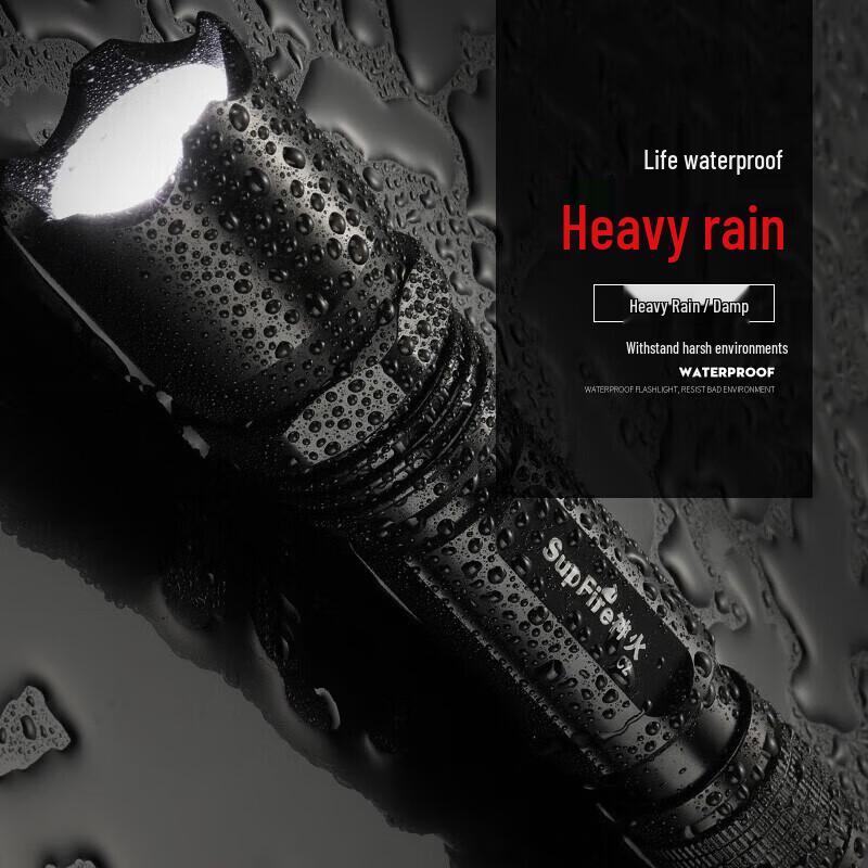 SUPERFIRE C2 USB Rechargeable LED Flashlight