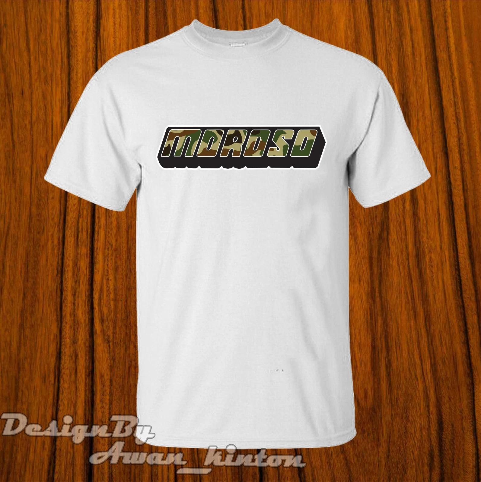 Men s and Women s T-shirts Clothing Shirt Moroso Funny Logo Tshirt Made In Usa White COlor XXL