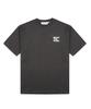 WHATHEPUCK Wtp Vertical Logo T-Shirt Charcoal