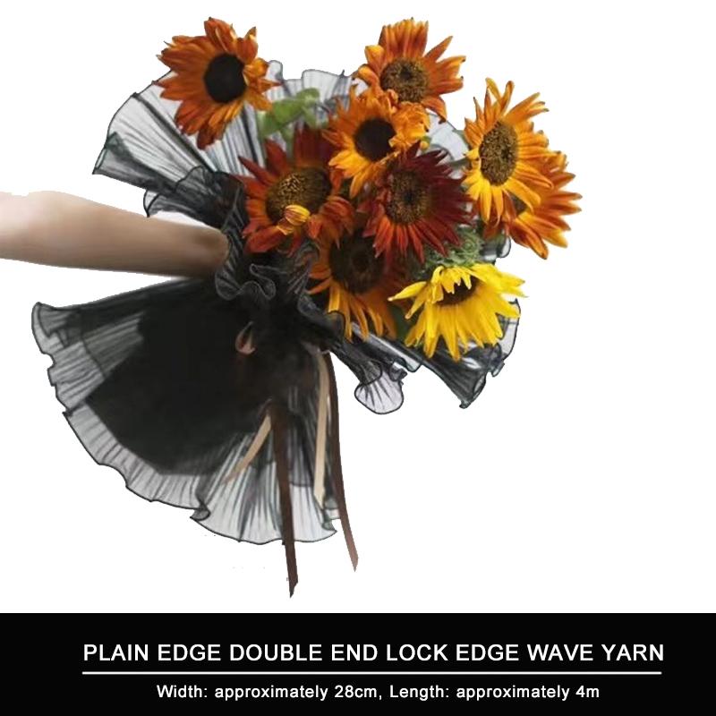 3 Styles Wrapping Paper Flower Arrangement Net Bouquet Packaging Bag