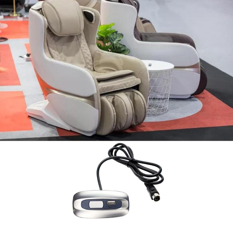 Adjustable Motorized Lounges Chair Switches Build In USB C Charging Port ABS Frame Support Simple to Operate for Homes