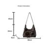 Fashion PU Leather Shoulder Bag Multifunctional Large Capacity Crossbody Bag Casual Underarm Bag Women KTB