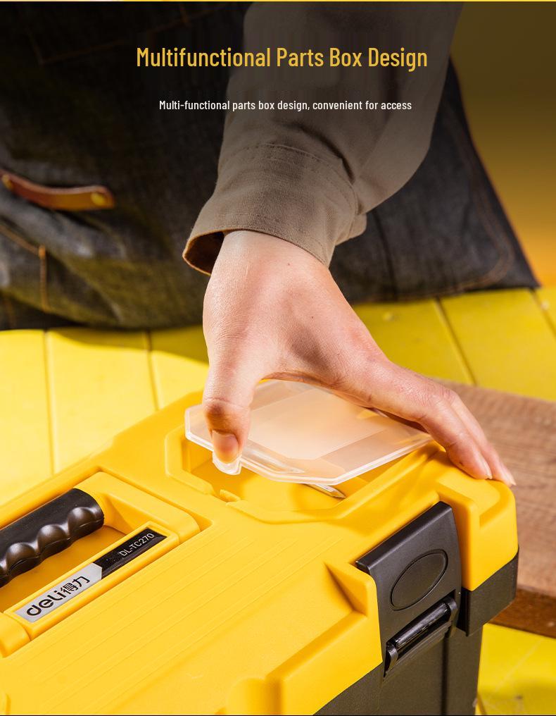 Deli Tools 17" Multi-Functional Portable Tool Storage Box DL-TC270