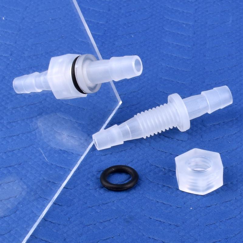 M6-M16 To 3-12mm Direct Connectors With Hex Nut  O-Ring Aquarium Tank Air Pump Adapter Garden Irrigation PP Pagoda Hose Joint