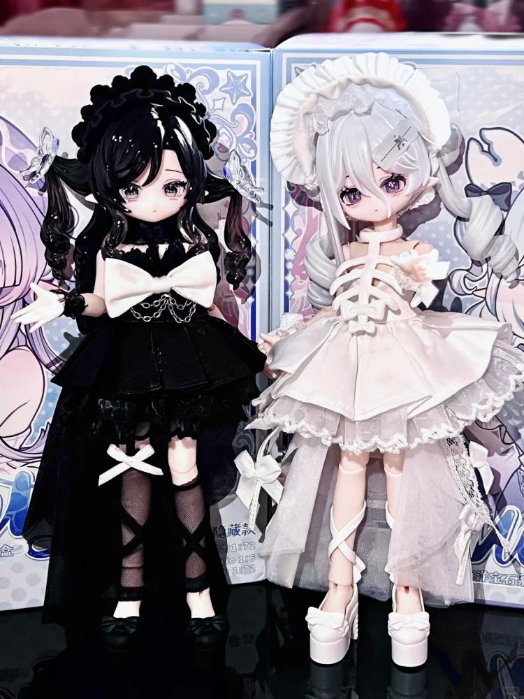 Genuine Come4free Minty V2 Ocean Gem Series 1/8 Bjd Blind Box Kawaii Movable Doll Action Figure Decoration Set Figure Gift