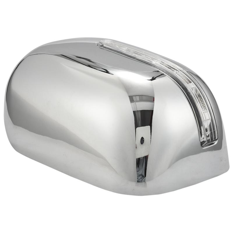 1 Pair Car Rearview Mirror Cover Door Mirror Cover With LED ABS For Mitsubishi L200 Triton 2016-