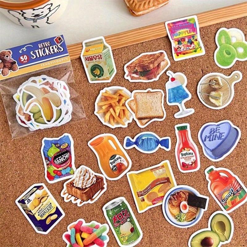 

Vintage Cartoon Stickers, Scrapbooking Decorative Material, Multi-Purpose Diy Material Can Be Used To Decorate Mobile Phone Cases, Suitcases one-size