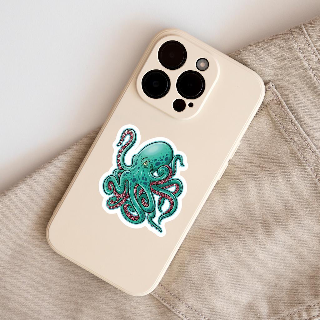 50 Diverse Ocean Landscape Graffiti Stickers, Water Cup, Mobile Phone Waterproof Decorative Stickers, Creative DIY Stickers