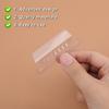 50 Set Hanging File Folder Tabs, Clear Plastic Hanging File Folder Labels Tabs with Paper erts Transparent Labels for Quick Identification