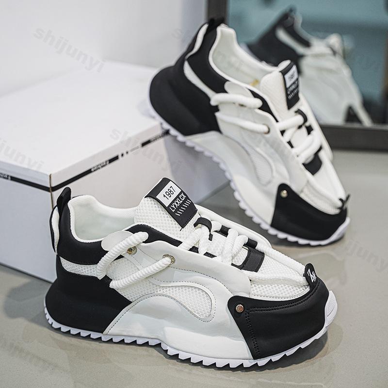 Men Breathable Sneakers 2025 Spring Running Shoes Outdoor Casual Platform Sneaker Anti Slip Footwear Fashion Sport Casual Shoes