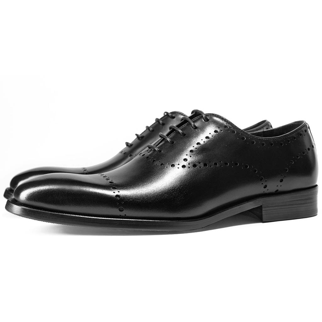 Fashion Luxury Italian Mens Wedding Dress Shoes Genuine Leather Handmade Brogue Wingtip Oxford Shoes Black Brown Formal Shoes for Men