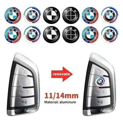 11mm/14mm Auto Schlüssel Aufkleber Logo 3D Metall Auto Schlüssel Aufkleber Emblem Für F07 F34 F10 F20 F48 F39 F30 F25 F26 F15 F16 F22 E60 E90