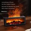 Fireplace Aroma Diffuser 300ml 7 Color Flame With Remote Control Cool Mist Humidifier Auto ShutOff Timer For Home Office