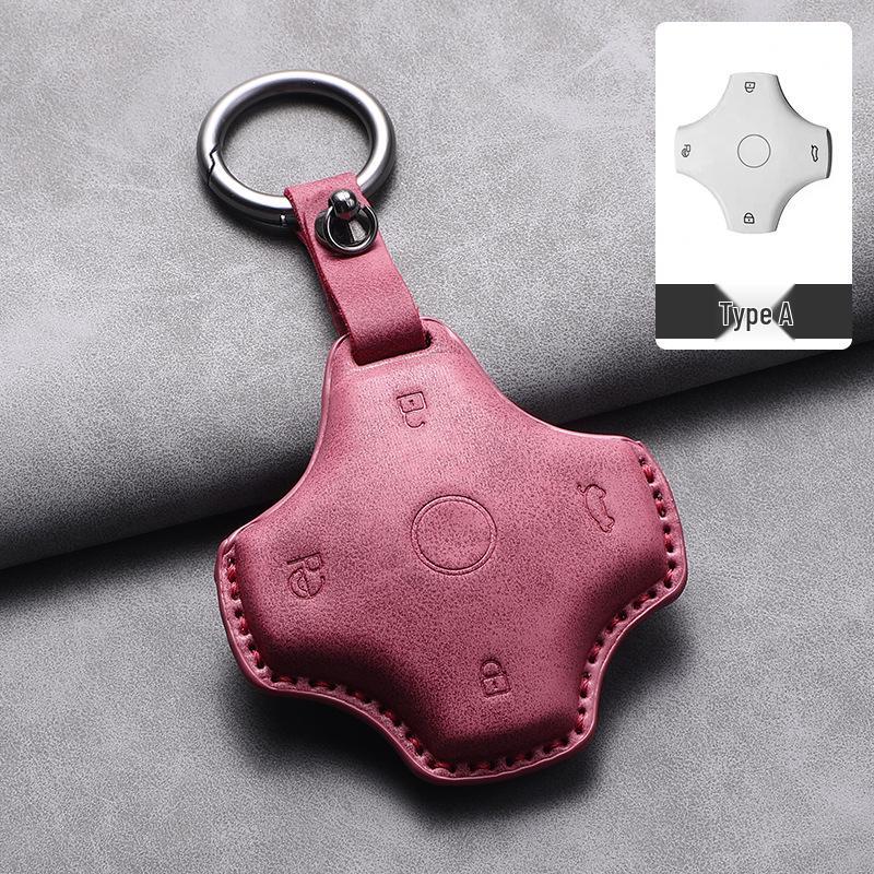 Dongfeng Yipai 007/008/Nano 06 Alcantara Suede 3D Key Case Cover