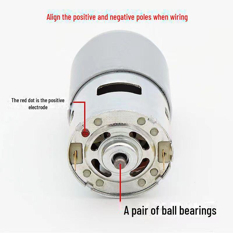 High Horsepower 12V/21V Universal Pure Copper Lawn Mower Motor with 755 Lithium Battery, Burn-Resistant Design.