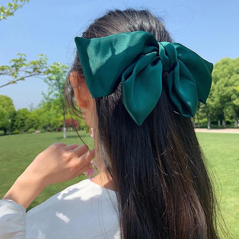 Women's Red Big Bow Hairpin Elegant Hairpin Hair Accessory Clip Headdress