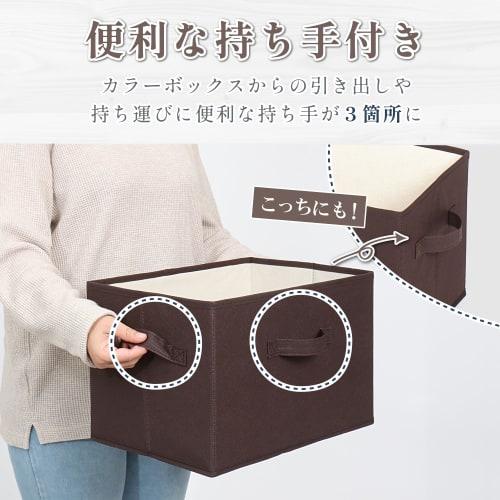 Astro Storage Boxes, Set of 2, Nonwoven Fabric, Perfect for Storage Boxes, Brown and Beige, 20L Capacity, Ideal for Clothes, Toys, Living Room Storage