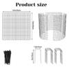 Metal Mesh Plant Protectors,Expanding Tree Guard Hedge Protector Rabbit, Rodent