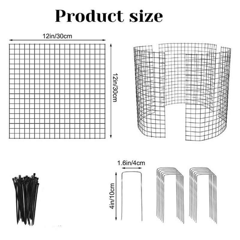 Metal Mesh Plant Protectors,Expanding Tree Guard Hedge Protector Rabbit, Rodent