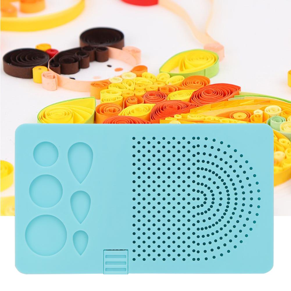 1 Set of Derivative Paper Winding Disc 20 Roots Needle Plate   Grid Tool(Blue)