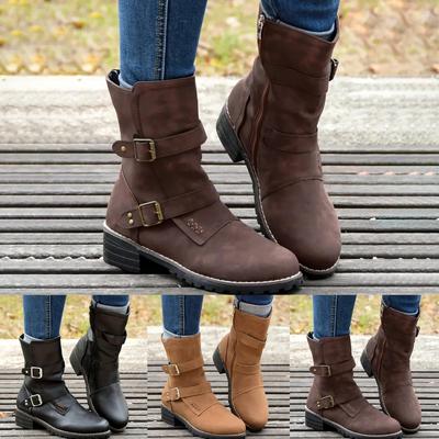 Women's Warm Fall And Winter Boots Solid Color Casual And Stylish Women's Boots