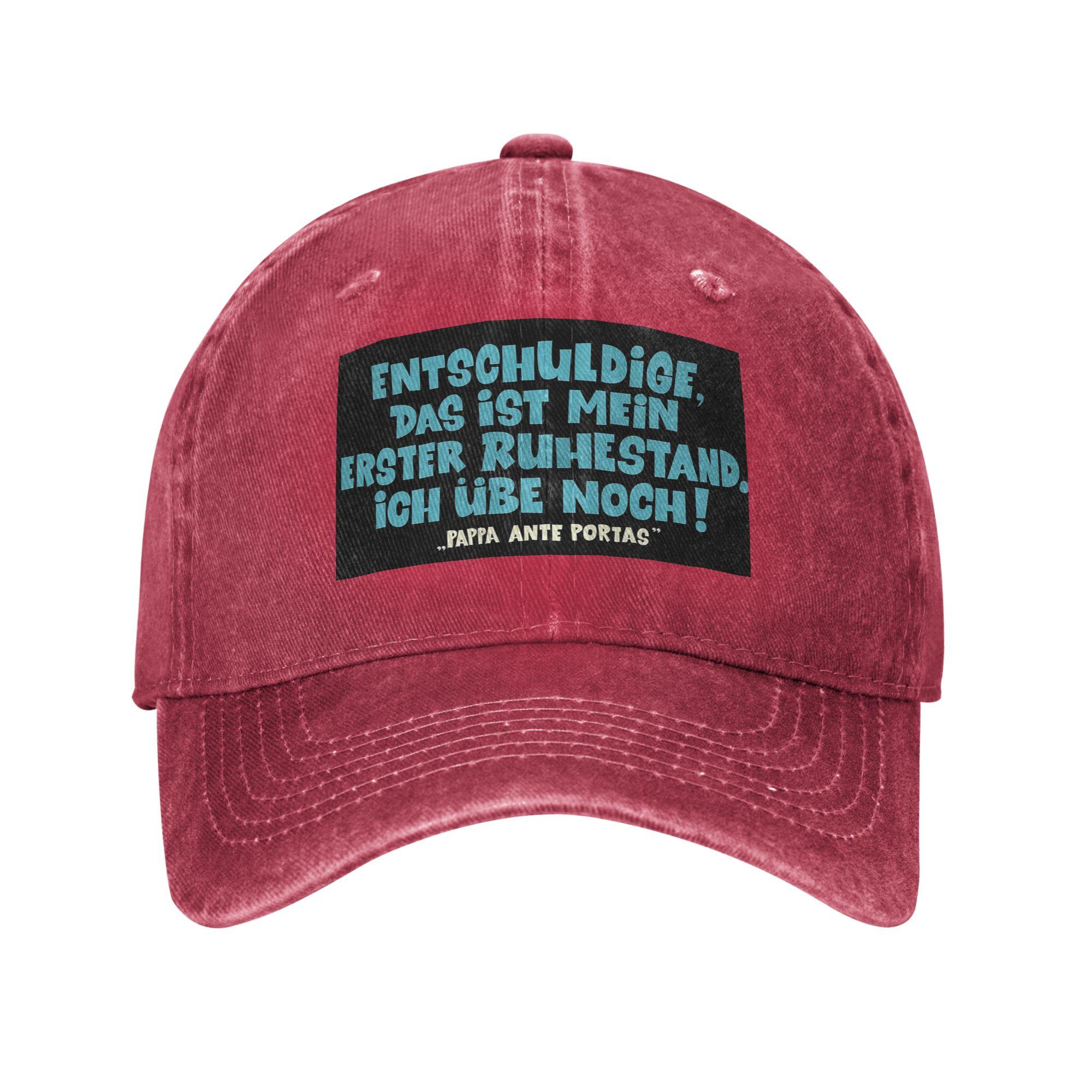 Loriot Pappa ante Portas This is my first retirement Baseball Caps Denim Fabric Hats Casquette Sports Baseball Cowboy Hat One Size