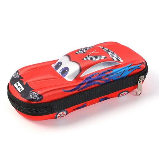 Pudełko na artykuły biurowe Car Styling Otwór mocujący o dużej pojemności Kieszenie siatkowe w kształcie samochodu Etui do przechowywania długopisów Artykuły studenckie
