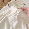Toddler Girls' Floral Embroidered Peter Pan Collar Long Sleeve Babydoll Shirt - Autumn 2025 Arrival
