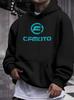 Lässiger Fleece-Hoodie mit Aufdruck Warmes Winter-Sweatshirt für Herbst und Winter Outdoor-Bekleidung