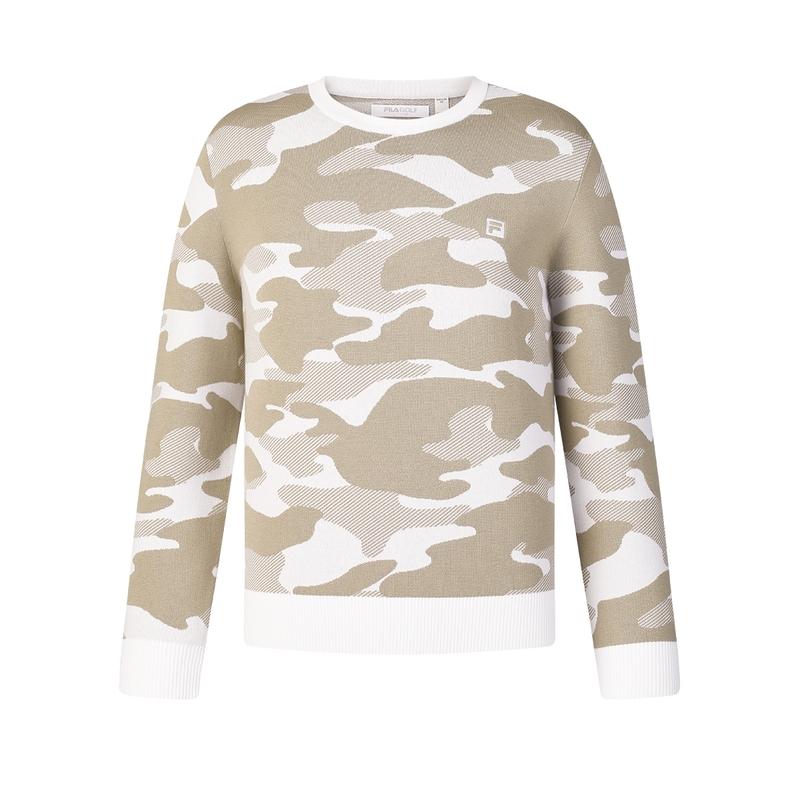 FILA Knitwear Men s Jade White Crew Neck Moderate A11M445404FWT 175/96A/L