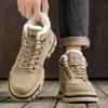 Men's Casual Outdoor High Top Work Winter Slip-resistant Fashion Shoes Plus Size Comfort Shoe Wear-resistant Thicken Cotton Shoe
