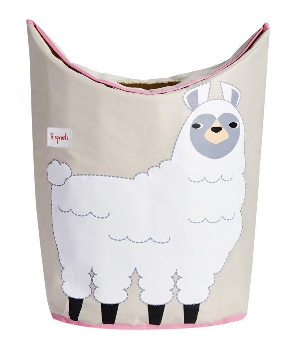 Arborescence Wasmand - 3 Sprouts - Lama - Meerkleurig - Polyester - 48x56x28 Cm Schoon
