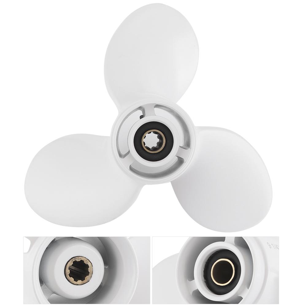 Marine Engines Outboard Propeller 8 Spline Tooth 63V4594510EL Fit for Yamaha 9.9‑15HP