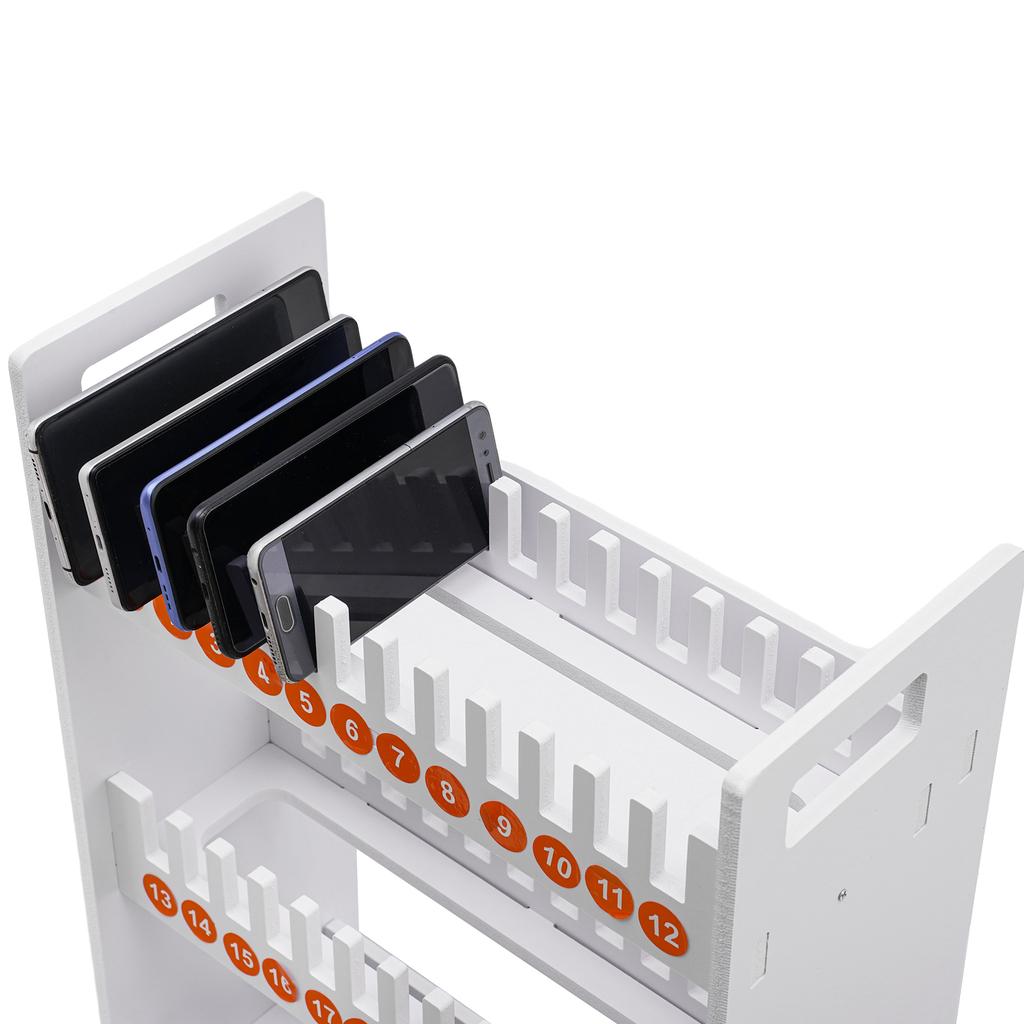Suporte de Celular com 36 Compartimentos, Organizador de Armazenamento de Telefone em PVC de Alta Resistência com Compartimentos Numerados para Gerenciamento de Sala de Aula e Escritório
