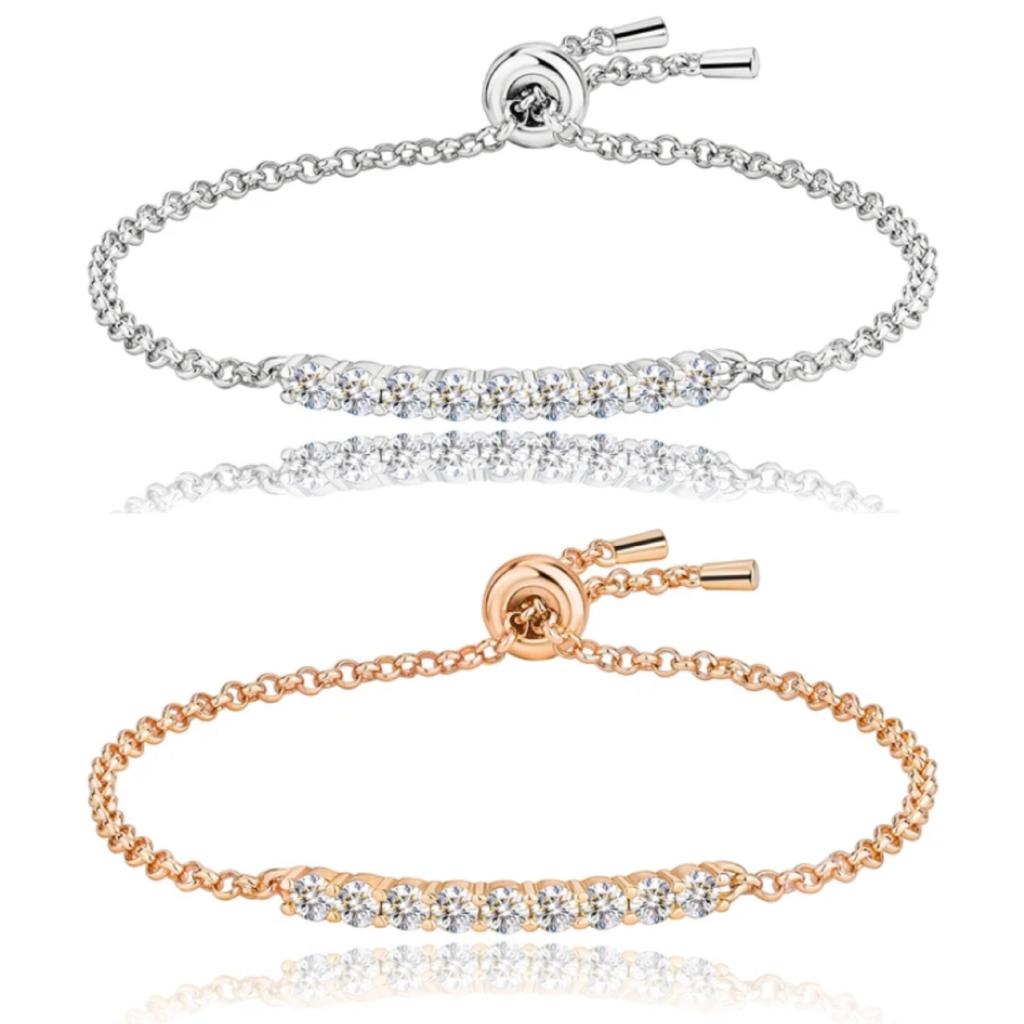 S925 Bracelet Is Fashionable and Versatile, New Model Full of Diamonds, European and American Cross-border Boutique Moissanite Bracelet for Women