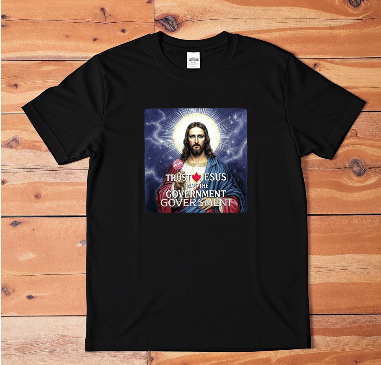 Trust Jesus Not The Government Graphic Tee Unisex Christian T-Shirt 2XL