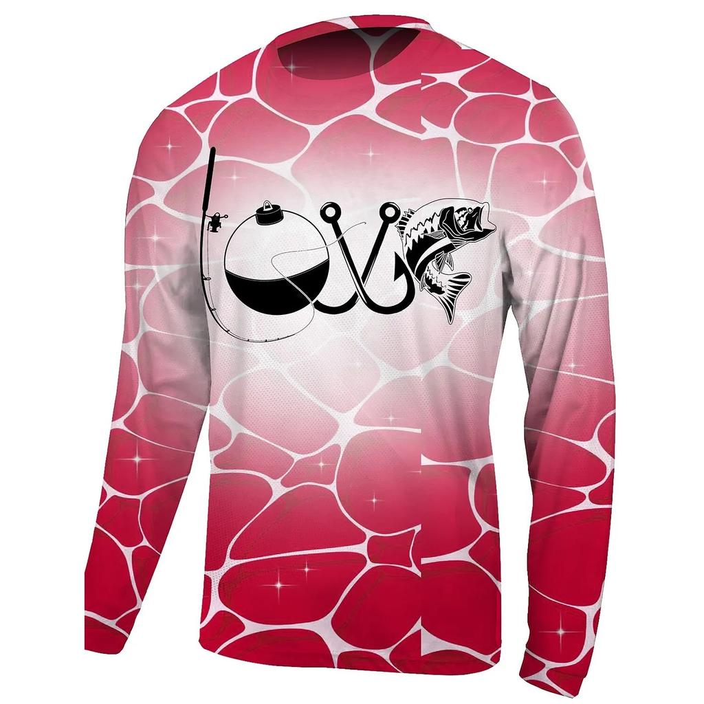 Frühlings- und Herbst-Rundhals-Oberteil mit 3D-Fischdruck, modische lässige Herren-Langarm-T-Shirts