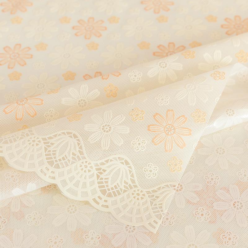 

Factory Direct Sales Internet Celebrity Tablecloth Leave-In Waterproof, Oil-Proof And Scalding Rectangular Dining Table Cloth Tablecloth Lace Coffee 60*137cm