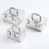 Boîte à clés à code bancaire en acier inoxydable Sécurité financière Serrure à combinaison/Cadenas Boîte à espèces Registre portable Boîte à billets