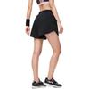 Li-Ning Solid Color Lace-Up Fitness Shorts Women shorts Black AKST642-1