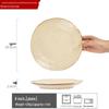 Ru Han Irregular 8-inch Three-Compartment Ceramic Plate
