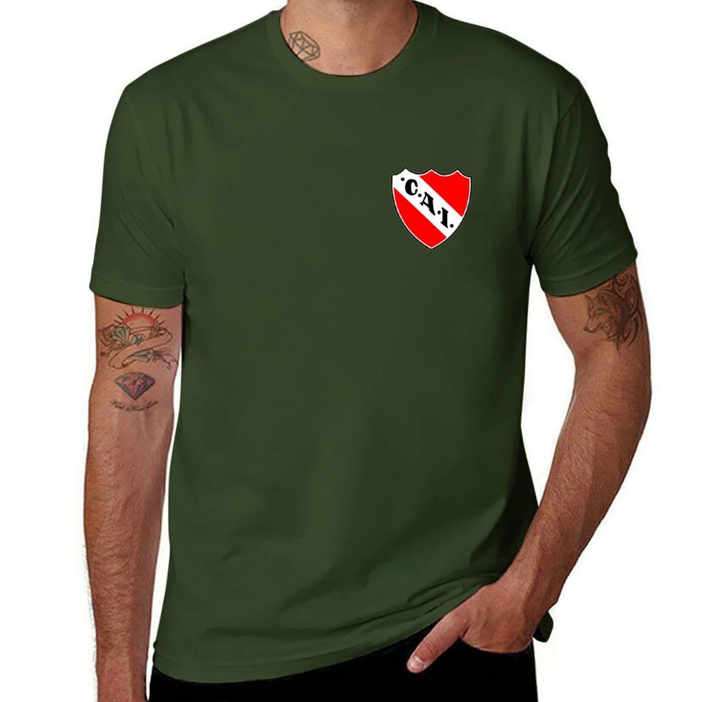 Club Atlético Independiente T-Shirt Korean Fashion Plus Sizes Quick-drying Sports Fans Black T Shirts for Men