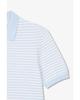 MAN ON THE BOON [M.Ottaviani] Striped Terry Polo Knit_Light Blue 4714113109