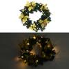 VidaXL Couronne de Noël avec Lumières LED Décoration de Guirlande Ornement de Noël Jardin Arrière-cour Extérieur en Plein 320974