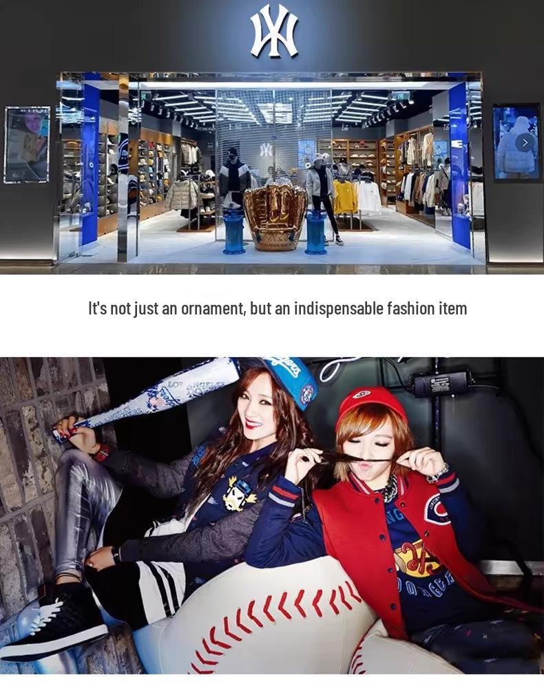 Winter Windproof Unisex Down Jacket - MLB & NY Collaboration, 90% White Duck Down, Color Block, Men's Trendy Coat