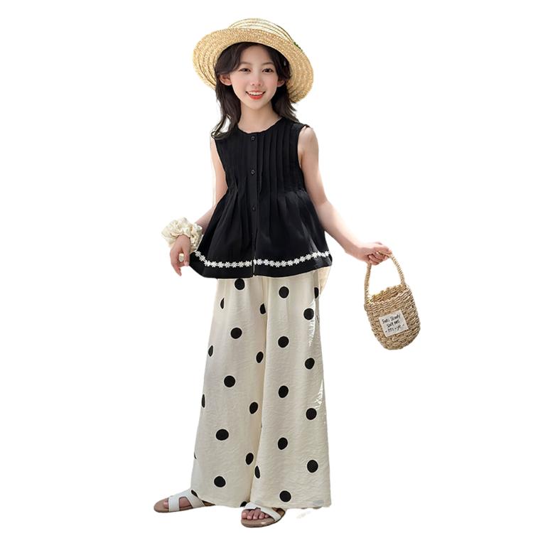 Girls' Summer Set with Wave Point Nine Minute Pants